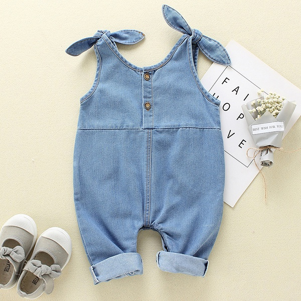 Baby / Toddler Boy / Girl Denim Suspender Jumpsuit