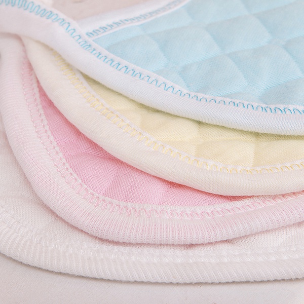 4-pack Solid Cotton Bibs