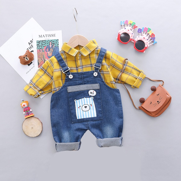 Baby Boy Plaid Sets