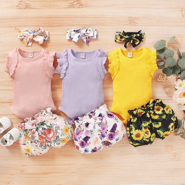 Baby Girl Sweet Floral Sets