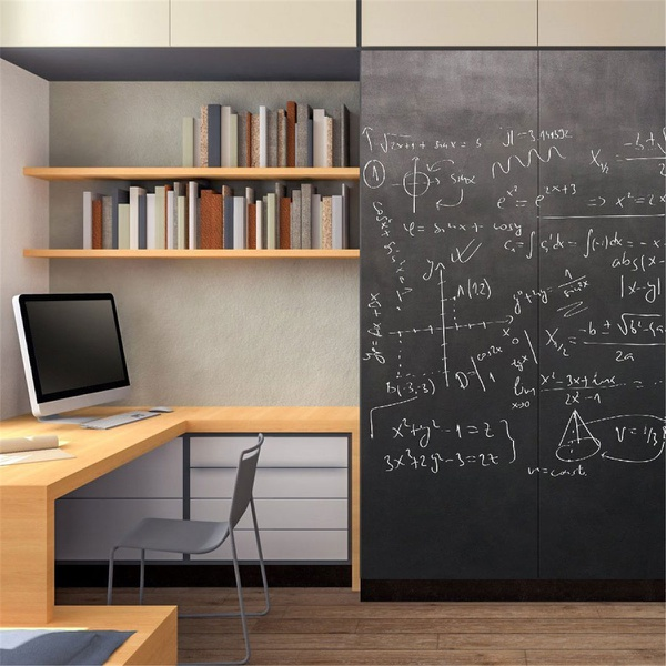 Black Board Design Sticky Wall Decor