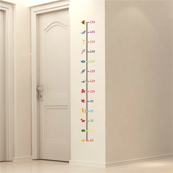 Sea Animal Height Wall Sticker