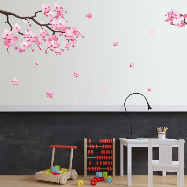 Removable Plum Branch Wall Decor