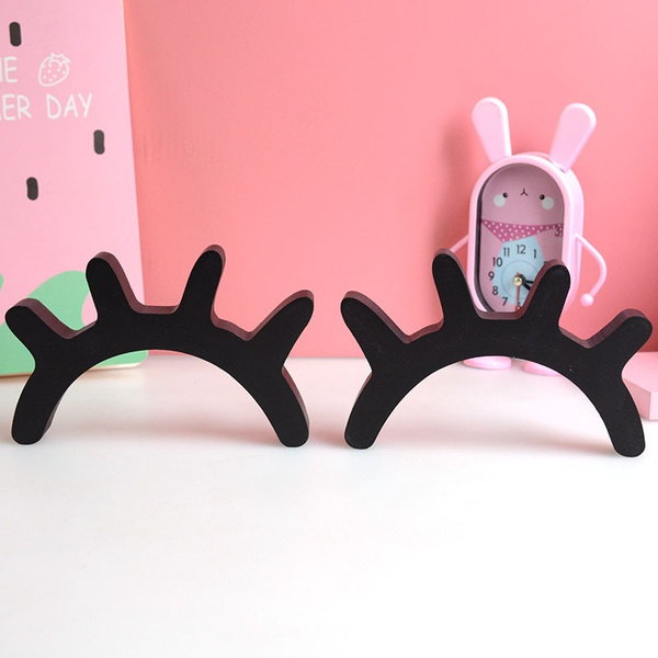 Wooden Eyelashes Shape Wall Decor