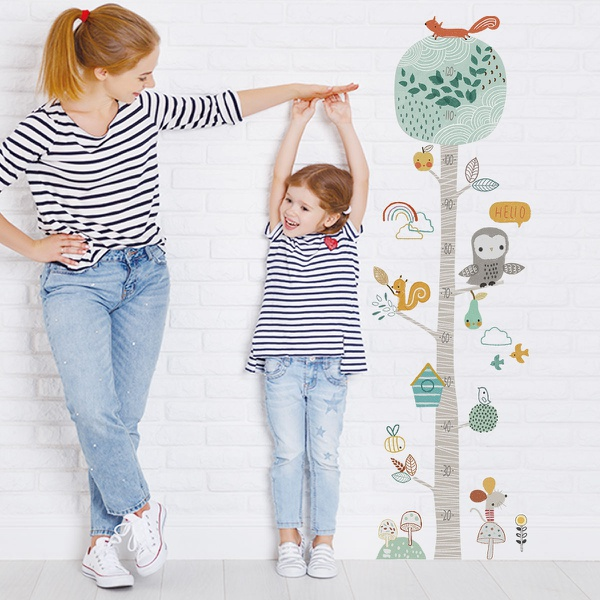 olorful Forest Animal Print Wall Sticker Decor