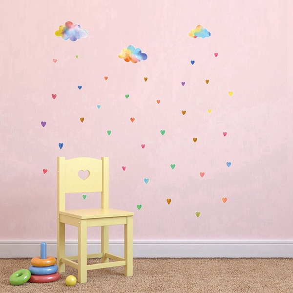Rainbow Color Cloud Wall Sticker Home Decoration