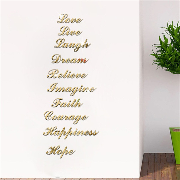 Proverbs Acrylic Mirror Wall Decor