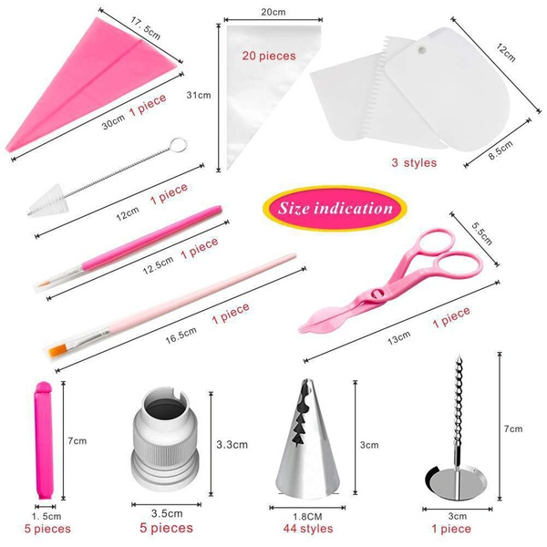 83 Pieces Cake Decorating Supplies Kit for Beginners, Cupcake Decorating Tools Baking Supplies Set