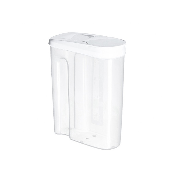 2.5L Practical PP Material Sealed Cans and Groove Handle Design Scale Storage