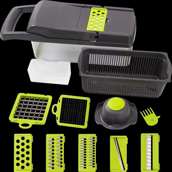7 Blades Vegetable Chopper Multi Vegetable-Fruit-Cheese-Onion Chopper-Dicer-Kitchen Cutter