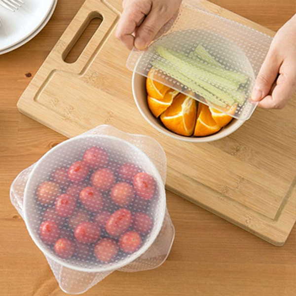 2 Pcs Reusable Fresh-keep Sealing Cover