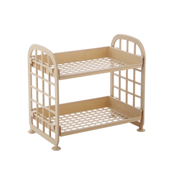 Foldable Double Layer Solid Storage Rack