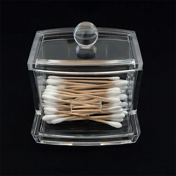 Acrylic nap Swab or Facial Puff Storage Box