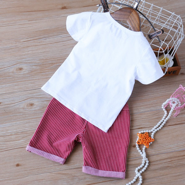 2-piece Baby / Toddler Boy Stylish Stars Decor Tee and Shorts Sets
