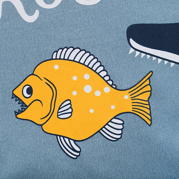 Baby/Toddler Boy’s Letter and Fish Tee