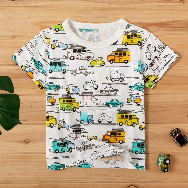 Baby / Toddler Boy Cartoon Car Print Tee