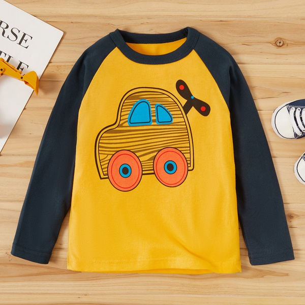Baby / Toddler Boy Letter Print Long-sleeve Tee