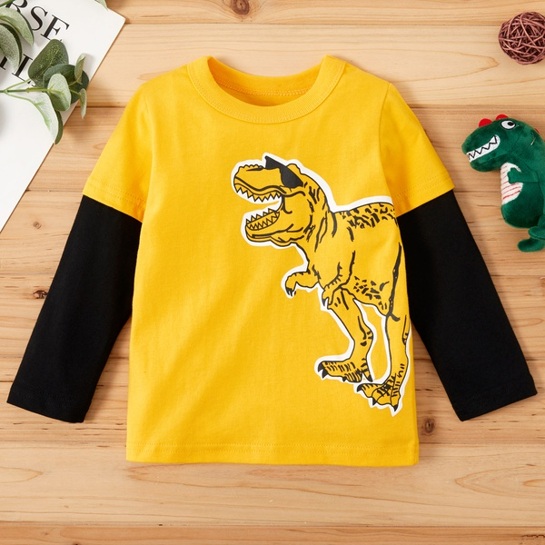 Baby / Toddler Boy Dinosaur Print Long-sleeve Tee