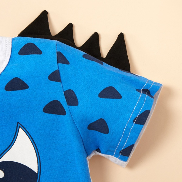 Baby / Toddler Boy Cartoon Dinosaur Print Short-sleeve Tee