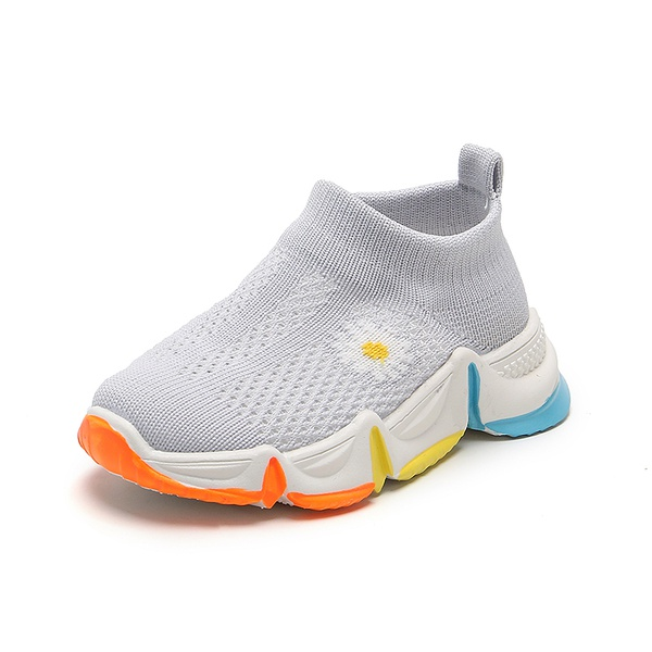 Toddler / Kid Floral Knitted Rainbow Sneakers