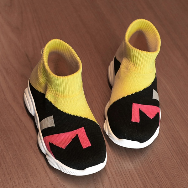 Toddler / kids Breathable Colorblock Causal Sneakers