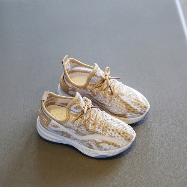 Kid Allover Knitted Lace-up Casual Sneaker