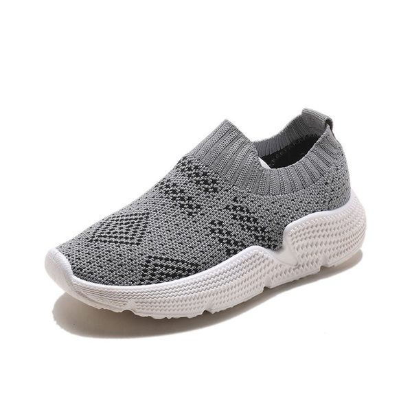 Toddler / Kids Breathable Knitted Striped Causal Sneakers