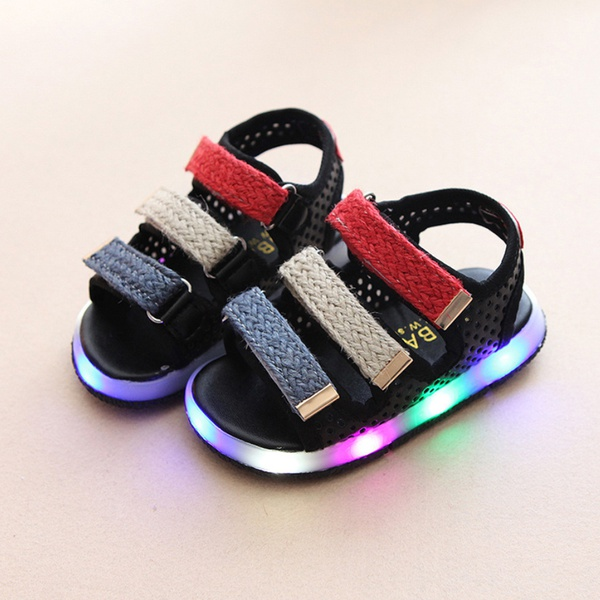 Toddler Boy / Girl Colorblock Casual Led Sandals