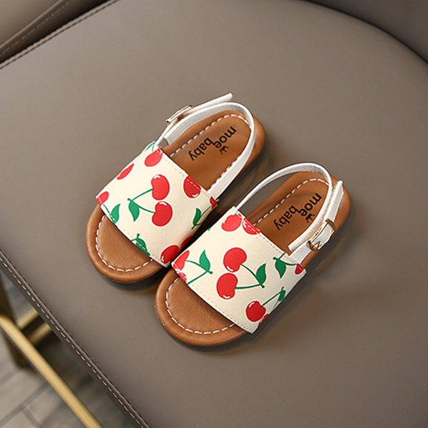 Toddler / Kids Cutie Fruit Print Canvas Sandals