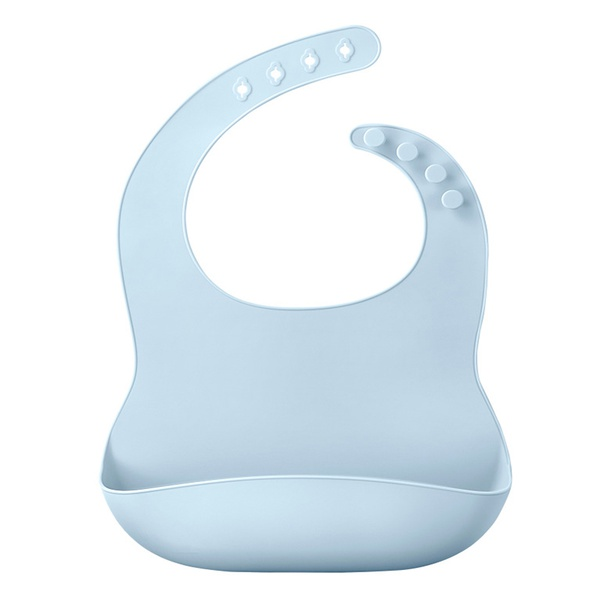 Baby silicone bib waterproof and dirt-resistant three-dimensional meal bib
