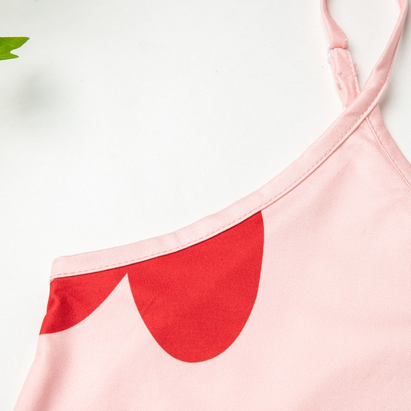 More Festivals casual Heart-shaped Cami Pink Loungewear