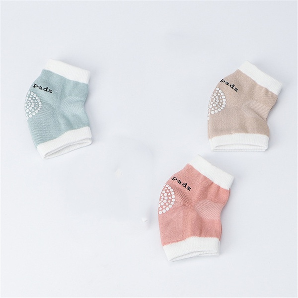 3-pairs Comfy Antiskid Knee Pad Summer Children’s Cotton Baby Crawling Knee Pads