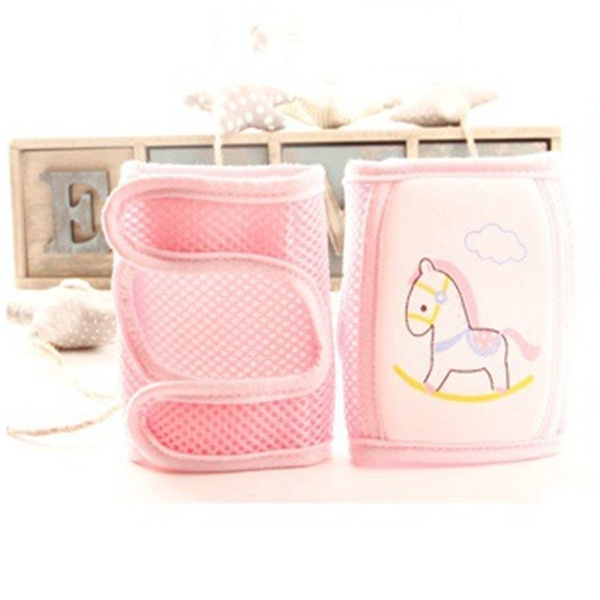 Breathable Comfy Anti-slip Cartoon Print Knee Pads for Baby Crawling