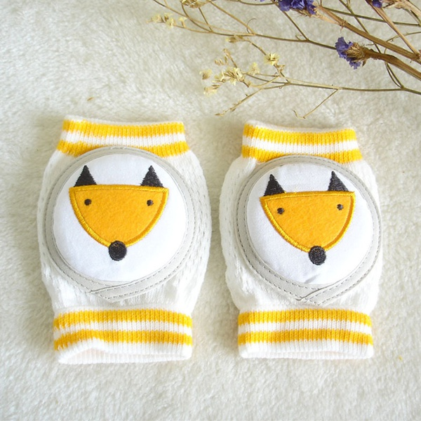 1-pair Cartoon Embroidered Knitted Knee Pads
