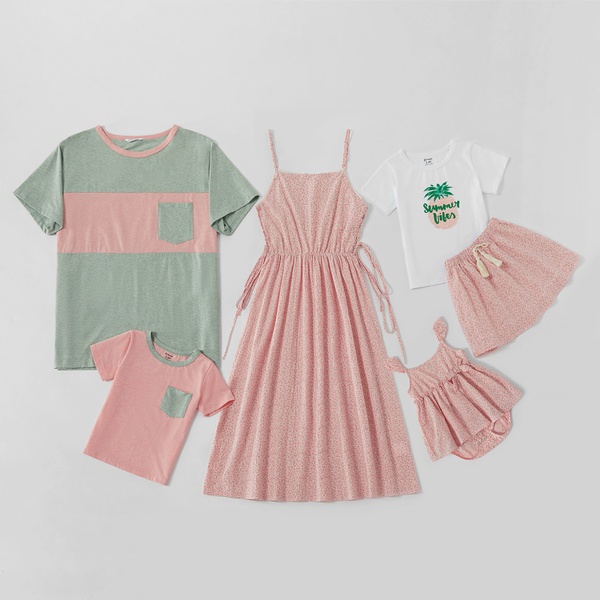 Mosaic Family Matching Casual Cotton Sets
