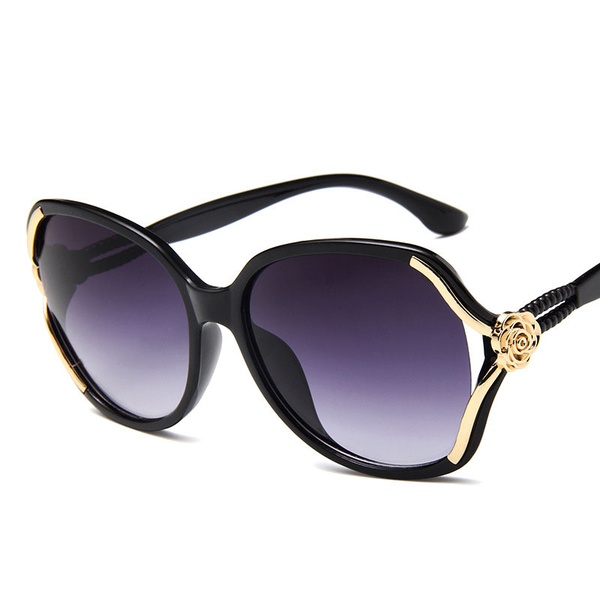 Trendy Rose Decor Sunglasses