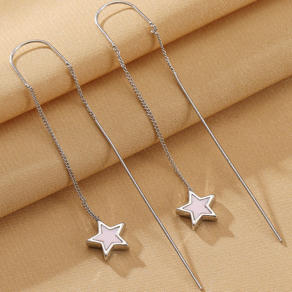 Stars Women Ear Line Long Chain Drop Dangle Earring Gift Brincos Jewelry