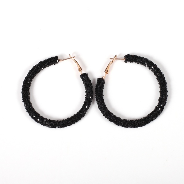 Shining Glitter Hoop Earrings