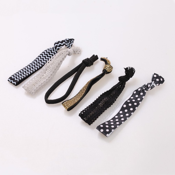 6PCS No Crease Elastic Hair Ties