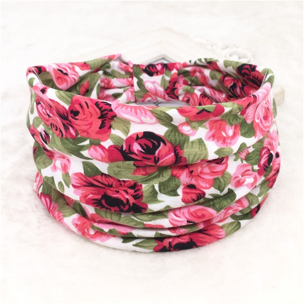 otton Printed widen Knot Headband (Multi colours)