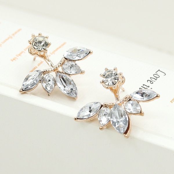 Beautiful Rhinestone Raindrop Design Earrings for Women