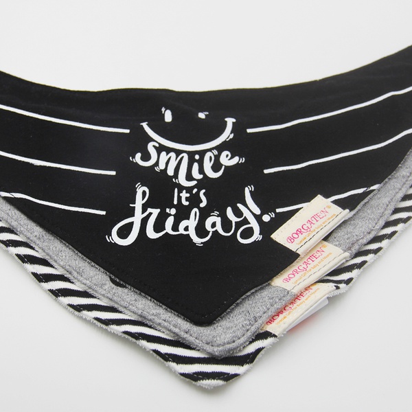 Hot sale 3 Pcs Cotton Double Layers Drool Baby Bips Child Boys &Girls Triangle Bibs