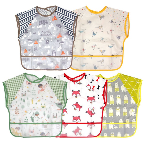 Waterproof Cartoon Print Baby Bib