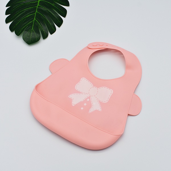 Cute Baby Waterproof Silicone Bibs Feeding Saliva Towel Toddler Adjustable Aprons