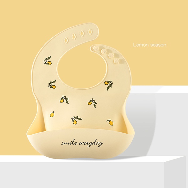Waterproof Baby Bibs Saliva Towel Cartoon Aprons Baby Silicone Feeding Bibs
