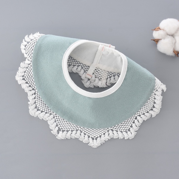 1pc New Newborn Toddler Cotton Baby Bibs Lace Print Baby Boys Girls Feeding Apron Bibs