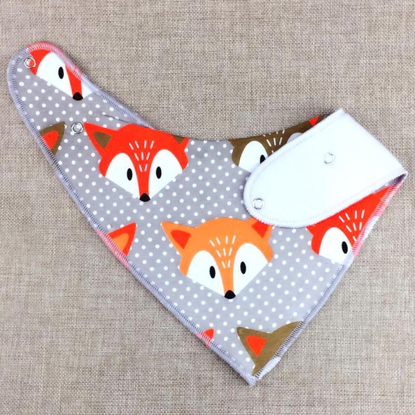 4-pack Double-layered Fish Print Bibs Set for Baby