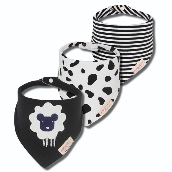 3 pcs Cotton Baby Drool Bib Super Absorbent Baby Bips Gifts