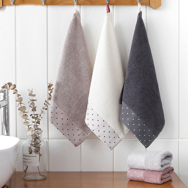 5-pack Soft Dotted Cotton Towels for Baby