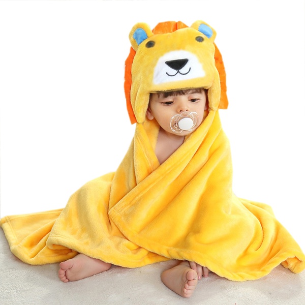 Super Absorbent Lion Design Blanket Bath Towel